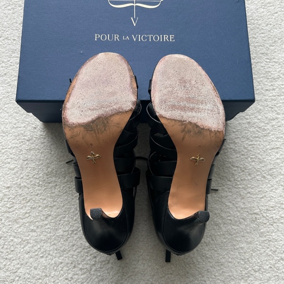 POUR LA VICTOIRE Camila Leather Sandals - Picture 9 of 9